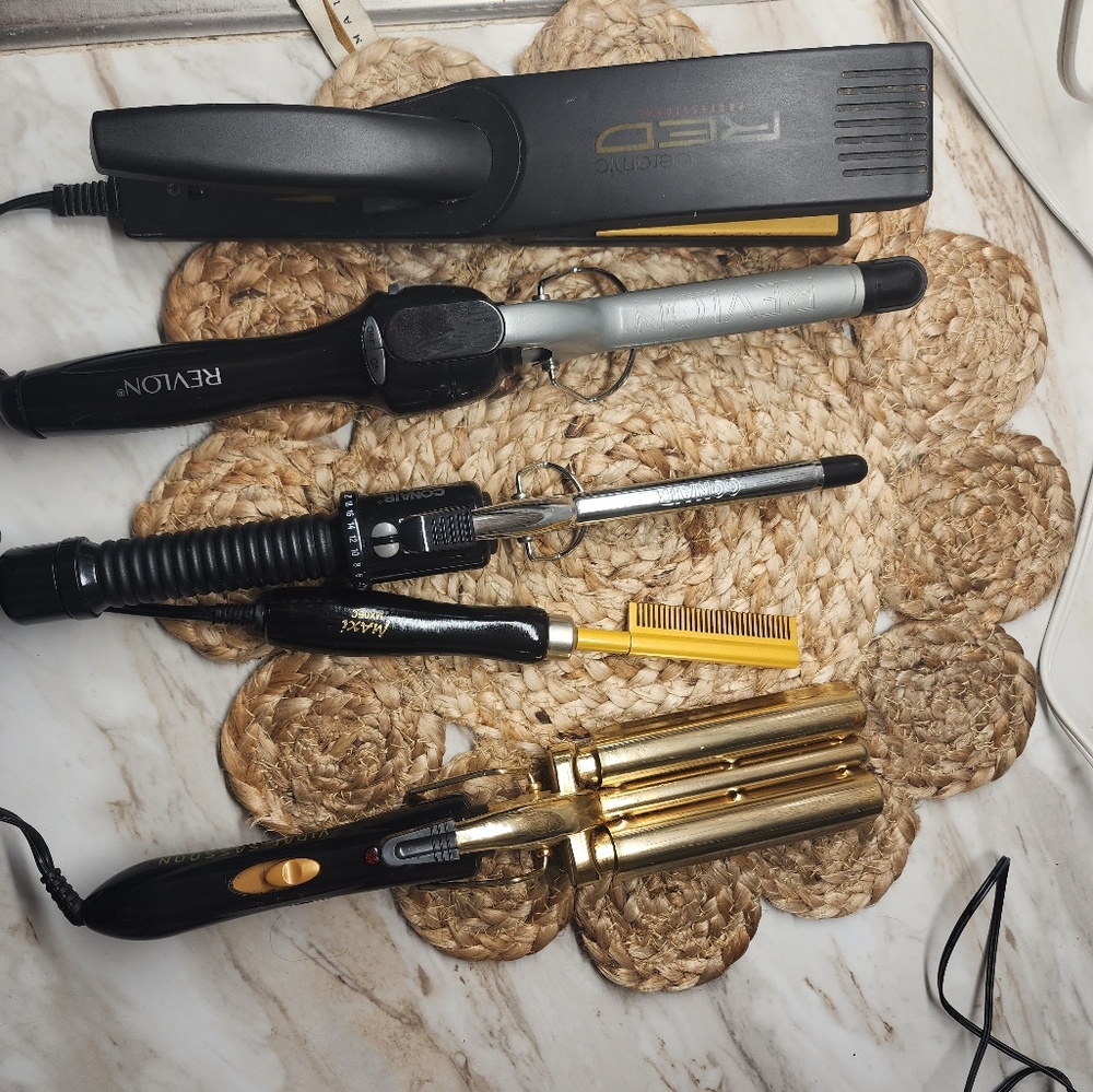 Lot of 5 Hair Hot Tools